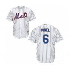 Men's New York Mets #6 Jeff McNeil Replica White Home Cool Base Baseball Jersey