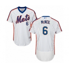 Men's New York Mets #6 Jeff McNeil White Alternate Flex Base Authentic Collection Baseball Jersey