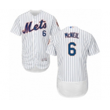 Men's New York Mets #6 Jeff McNeil White Home Flex Base Authentic Collection Baseball Jersey