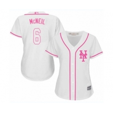 Women's New York Mets #6 Jeff McNeil Authentic White Fashion Cool Base Baseball Jersey