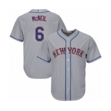 Youth New York Mets #6 Jeff McNeil Authentic Grey Road Cool Base Baseball Jersey