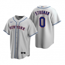 Men's Nike New York Mets #0 Marcus Stroman Gray Road Stitched Baseball Jersey