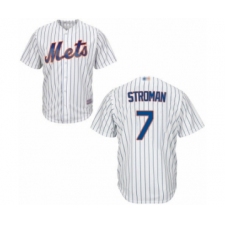 Youth New York Mets #7 Marcus Stroman Authentic White Home Cool Base Baseball Jersey