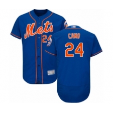 Men's New York Mets #24 Robinson Cano Royal Blue Alternate Flex Base Authentic Collection Baseball Jersey