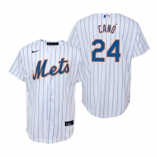 Men's Nike New York Mets #24 Robinson Cano White Home Stitched Baseball Jersey