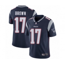 Men's New England Patriots #17 Antonio Brown Navy Blue Team Color Vapor Untouchable Limited Player Football Jersey