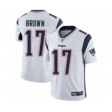 Men's New England Patriots #17 Antonio Brown White Vapor Untouchable Limited Player Football Jersey