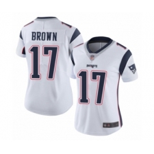 Women's New England Patriots #17 Antonio Brown White Vapor Untouchable Limited Player Football Jersey
