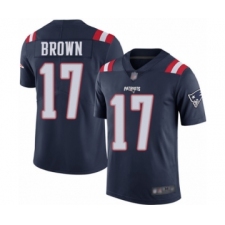 Youth New England Patriots #17 Antonio Brown Limited Navy Blue Rush Vapor Untouchable Football Jersey