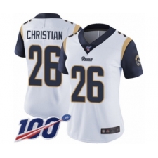 Youth Los Angeles Rams #26 Marqui Christian White Vapor Untouchable Limited Player 100th Season Football Jersey