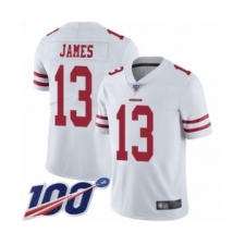 Men's San Francisco 49ers #13 Richie James White Vapor Untouchable Limited Player 100th Season Football Jersey