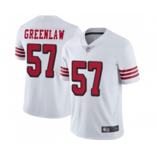 Men's San Francisco 49ers #57 Dre Greenlaw Limited White NFL Rush Vapor Untouchable Jersey