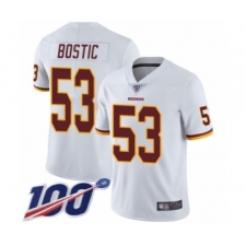 Youth Washington Redskins #53 Jon Bostic White Vapor Untouchable Limited Player 100th Season Football Jersey