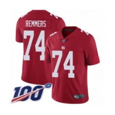 Youth New York Giants #74 Mike Remmers Red Limited Red Inverted Legend 100th Season Football Jersey