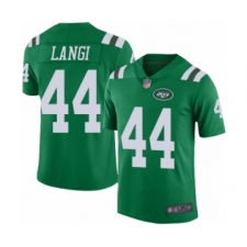 Men's New York Jets #44 Harvey Langi Limited Green Rush Vapor Untouchable Football Jersey