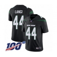 Youth New York Jets #44 Harvey Langi Black Alternate Vapor Untouchable Limited Player 100th Season Football Jersey