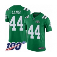 Youth New York Jets #44 Harvey Langi Limited Green Rush Vapor Untouchable 100th Season Football Jersey