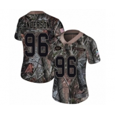 Women's New York Jets #96 Henry Anderson Limited Camo Rush Realtree Football Jersey