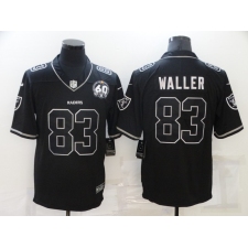 Men's Oakland Raiders #83 Darren Waller Black 60th Anniversary Vapor Untouchable Limited Jersey