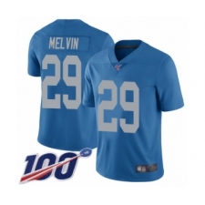 Youth Detroit Lions #29 Rashaan Melvin Blue Alternate Vapor Untouchable Limited Player 100th Season Football Jersey