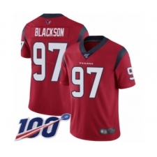 Men's Houston Texans #97 Angelo Blackson Red Alternate Vapor Untouchable Limited Player 100th Season Football Jersey
