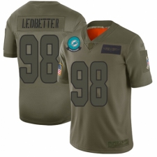 Men's Miami Dolphins #98 Jonathan Ledbetter Limited Camo 2019 Salute to Service Football Jersey