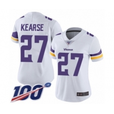 Women's Minnesota Vikings #27 Jayron Kearse White Vapor Untouchable Limited Player 100th Season Football Jersey