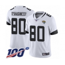 Youth Jacksonville Jaguars #80 James O'Shaughnessy White Vapor Untouchable Limited Player 100th Season Football Jersey