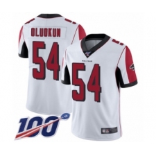Youth Atlanta Falcons #54 Foye Oluokun White Vapor Untouchable Limited Player 100th Season Football Jersey