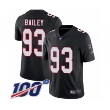 Men's Atlanta Falcons #93 Allen Bailey Black Alternate Vapor Untouchable Limited Player 100th Season Football Jersey