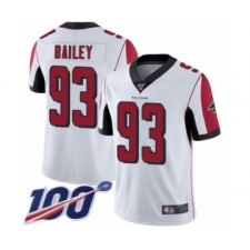 Men's Atlanta Falcons #93 Allen Bailey White Vapor Untouchable Limited Player 100th Season Football Jersey