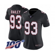 Women's Atlanta Falcons #93 Allen Bailey Black Alternate Vapor Untouchable Limited Player 100th Season Football Jersey
