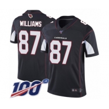 Men's Arizona Cardinals #87 Maxx Williams Black Alternate Vapor Untouchable Limited Player 100th Season Football Jersey