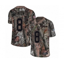 Men's Tampa Bay Buccaneers #8 Bradley Pinion Limited Camo Rush Realtree Football Jersey