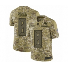 Youth Tampa Bay Buccaneers #8 Bradley Pinion Limited Camo 2018 Salute to Service Football Jersey