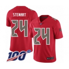 Youth Tampa Bay Buccaneers #24 Darian Stewart Limited Red Rush Vapor Untouchable 100th Season Football Jersey