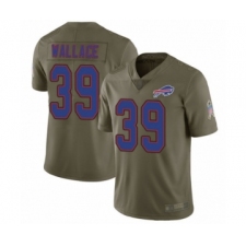 Men's Buffalo Bills #39 Levi Wallace Limited Olive 2017 Salute to Service Football Jersey