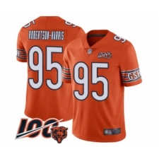 Men's Chicago Bears #95 Roy Robertson-Harris Orange Alternate 100th Season Limited Football Jersey