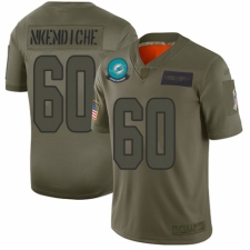 Men's Miami Dolphins #60 Robert Nkemdiche Limited Camo 2019 Salute to Service Football Jersey