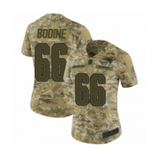 Women's New England Patriots #66 Russell Bodine Limited Camo 2018 Salute to Service Football Jersey