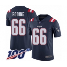 Youth New England Patriots #66 Russell Bodine Limited Navy Blue Rush Vapor Untouchable 100th Season Football Jersey