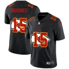 Men's Kansas City Chiefs #15 Patrick Mahomes Black Nike Black Shadow Edition Limited Jersey