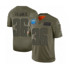 Youth Los Angeles Chargers #36 Roderic Teamer Limited Camo 2019 Salute to Service Football Jersey