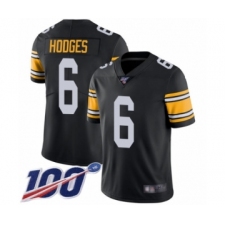 Men's Pittsburgh Steelers #6 Devlin Hodges Black Alternate Vapor Untouchable Limited Player 100th Season Football Jersey