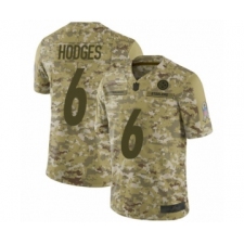 Men's Pittsburgh Steelers #6 Devlin Hodges Limited Camo 2018 Salute to Service Football Jersey