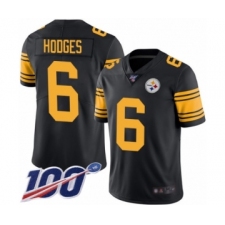 Youth Pittsburgh Steelers #6 Devlin Hodges Limited Black Rush Vapor Untouchable 100th Season Football Jersey