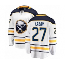 Youth Buffalo Sabres #27 Curtis Lazar Fanatics Branded White Away Breakaway Hockey Jersey