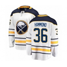 Men's Buffalo Sabres #36 Andrew Hammond Fanatics Branded White Away Breakaway Hockey Jersey