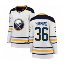 Women's Buffalo Sabres #36 Andrew Hammond Fanatics Branded White Away Breakaway Hockey Jersey