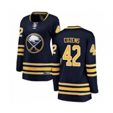 Women's Buffalo Sabres #42 Dylan Cozens Fanatics Branded Navy Blue Home Breakaway Hockey Jersey